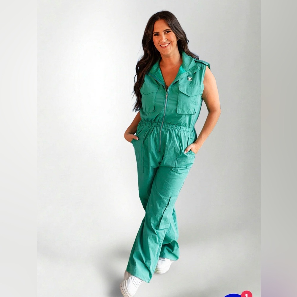 Palmr Green Caddy Jumpsuit - Picture 2 of 5